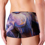 Colorful Horse Portrait Print Men's Boxer Briefs