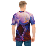 Colorful Horse Portrait Print Men's T-Shirt