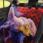 Colorful Horse Portrait Print Pet Car Back Seat Cover