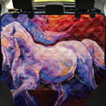 Colorful Horse Portrait Print Pet Car Back Seat Cover