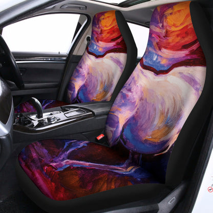 Colorful Horse Portrait Print Universal Fit Car Seat Covers
