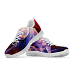 Colorful Horse Portrait Print White Sneakers