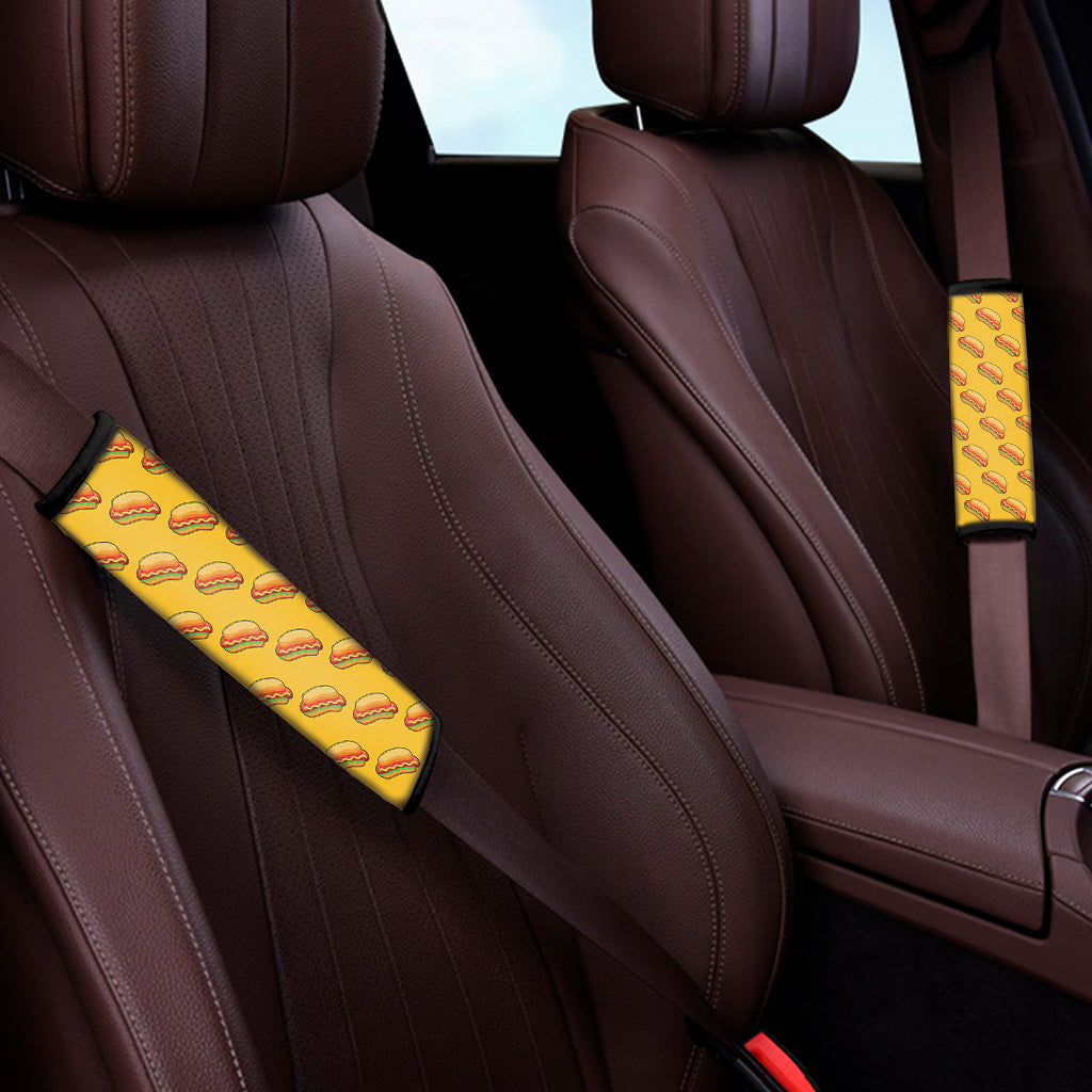 Colorful Hot Dog Pattern Print Car Seat Belt Covers