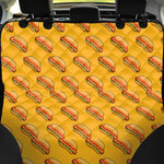 Colorful Hot Dog Pattern Print Pet Car Back Seat Cover