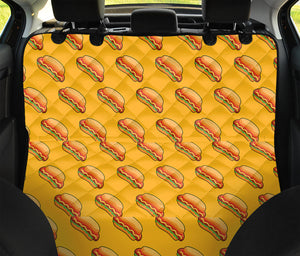 Colorful Hot Dog Pattern Print Pet Car Back Seat Cover