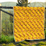 Colorful Hot Dog Pattern Print Quilt