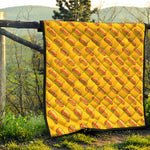 Colorful Hot Dog Pattern Print Quilt