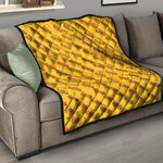 Colorful Hot Dog Pattern Print Quilt
