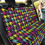 Colorful Houndstooth Pattern Print Pet Car Back Seat Cover