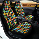 Colorful Houndstooth Print Universal Fit Car Seat Covers