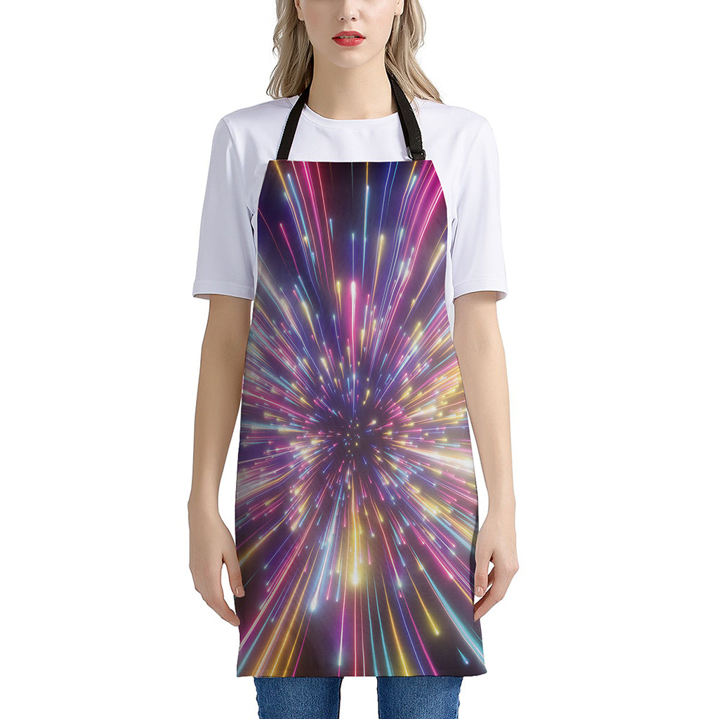 Colorful Hyperspace Print Apron