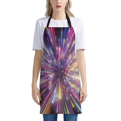 Colorful Hyperspace Print Apron