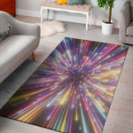 Colorful Hyperspace Print Area Rug