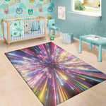 Colorful Hyperspace Print Area Rug