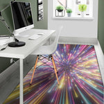 Colorful Hyperspace Print Area Rug