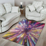 Colorful Hyperspace Print Area Rug