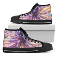 Colorful Hyperspace Print Black High Top Sneakers