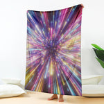 Colorful Hyperspace Print Blanket