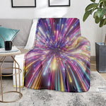Colorful Hyperspace Print Blanket