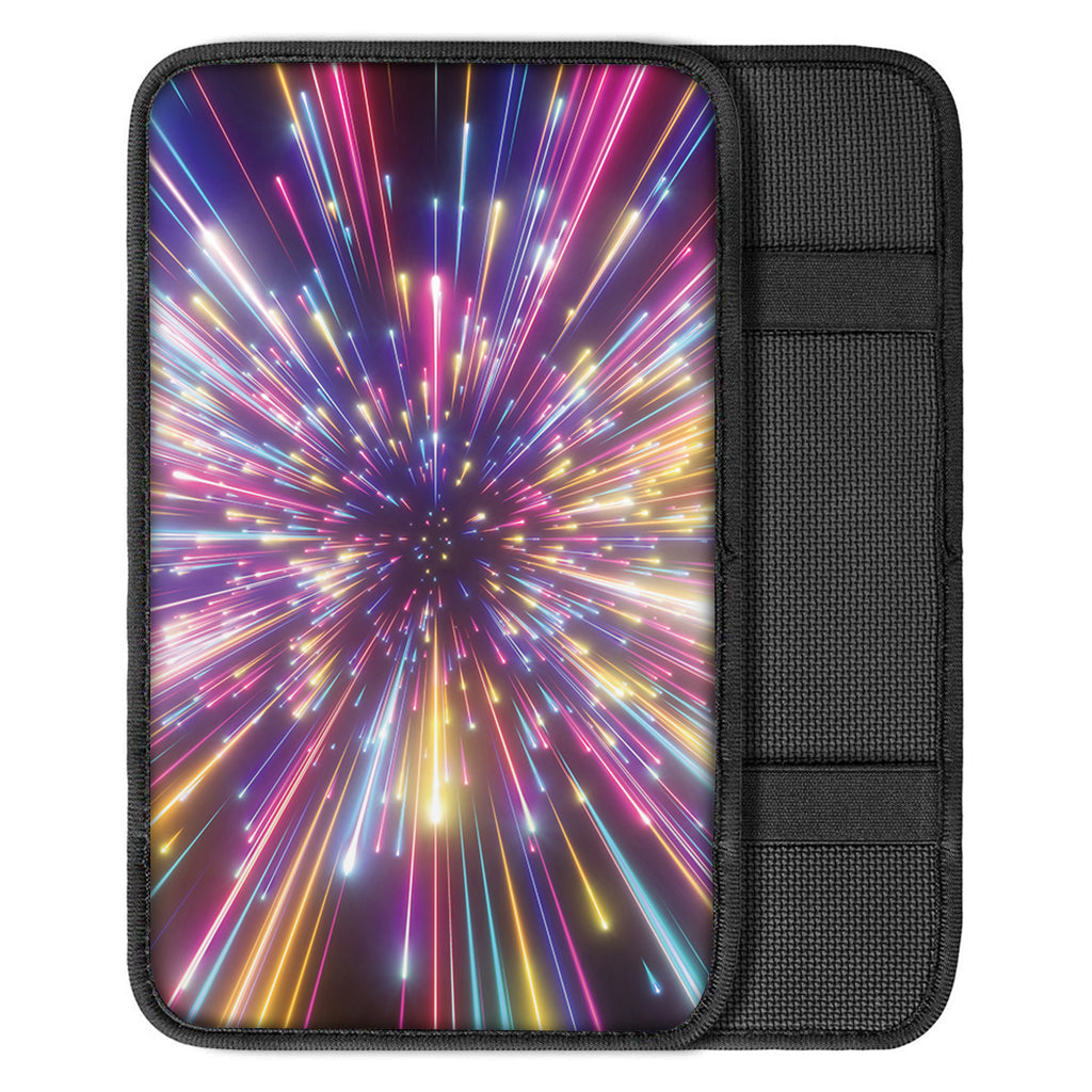 Colorful Hyperspace Print Car Center Console Cover