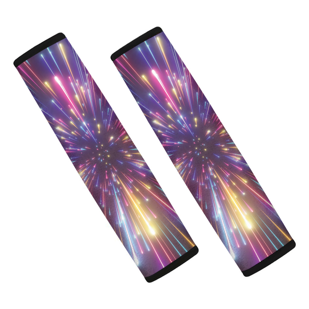 Colorful Hyperspace Print Car Seat Belt Covers