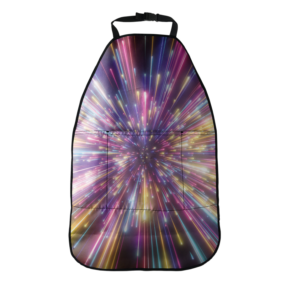 Colorful Hyperspace Print Car Seat Organizers