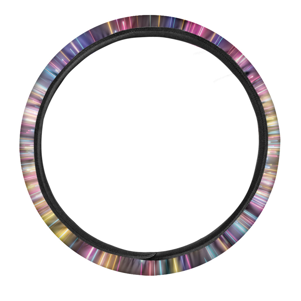 Colorful Hyperspace Print Car Steering Wheel Cover