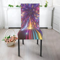 Colorful Hyperspace Print Dining Chair Slipcover