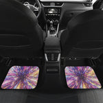 Colorful Hyperspace Print Front and Back Car Floor Mats