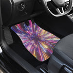 Colorful Hyperspace Print Front and Back Car Floor Mats