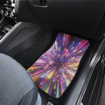 Colorful Hyperspace Print Front and Back Car Floor Mats