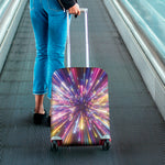 Colorful Hyperspace Print Luggage Cover