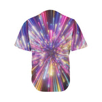 Colorful Hyperspace Print Men's Baseball Jersey