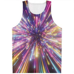 Colorful Hyperspace Print Men's Tank Top