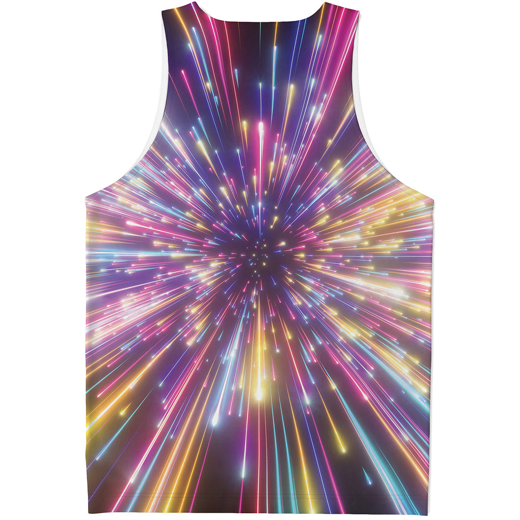 Colorful Hyperspace Print Men's Tank Top