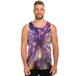 Colorful Hyperspace Print Men's Tank Top