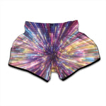 Colorful Hyperspace Print Muay Thai Boxing Shorts