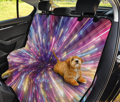 Colorful Hyperspace Print Pet Car Back Seat Cover