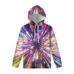 Colorful Hyperspace Print Pullover Hoodie