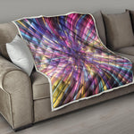 Colorful Hyperspace Print Quilt