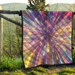 Colorful Hyperspace Print Quilt