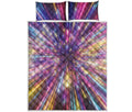 Colorful Hyperspace Print Quilt Bed Set