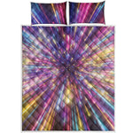 Colorful Hyperspace Print Quilt Bed Set