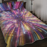 Colorful Hyperspace Print Quilt Bed Set