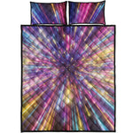 Colorful Hyperspace Print Quilt Bed Set