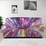 Colorful Hyperspace Print Sofa Cover