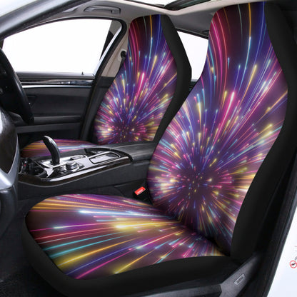 Colorful Hyperspace Print Universal Fit Car Seat Covers