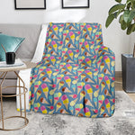 Colorful Ice Cream Pattern Print Blanket