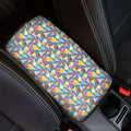Colorful Ice Cream Pattern Print Car Center Console Cover