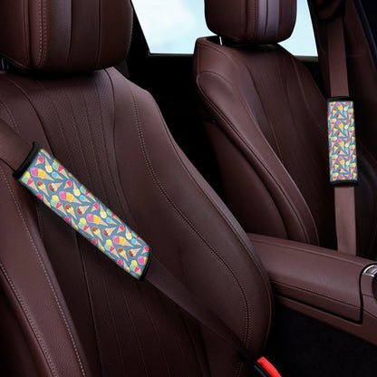 Colorful Ice Cream Pattern Print Car Seat Belt Covers